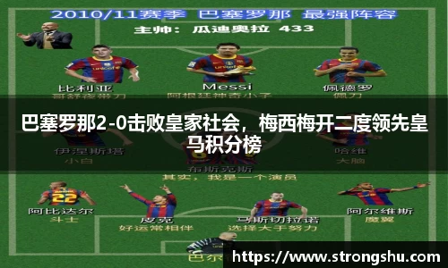 巴塞罗那2-0击败皇家社会，梅西梅开二度领先皇马积分榜